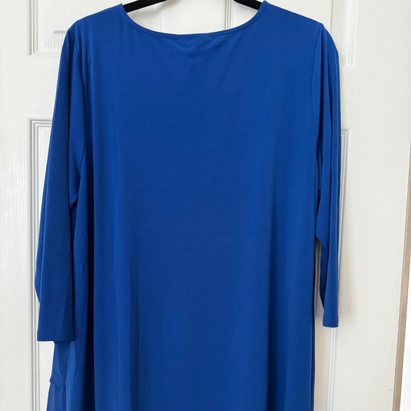 Alfani - Royal blue crossover - hem tunic top Size XL - Picture 2 of 3